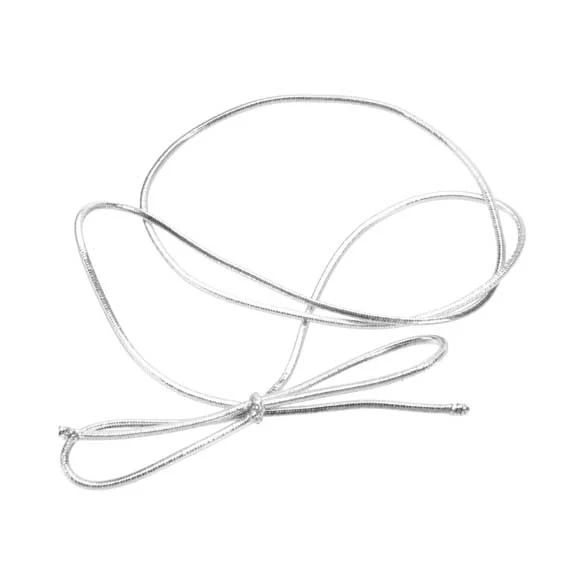 Dekogummi Metallisch Silber - 40.5cm (50 Stück) [16MS]