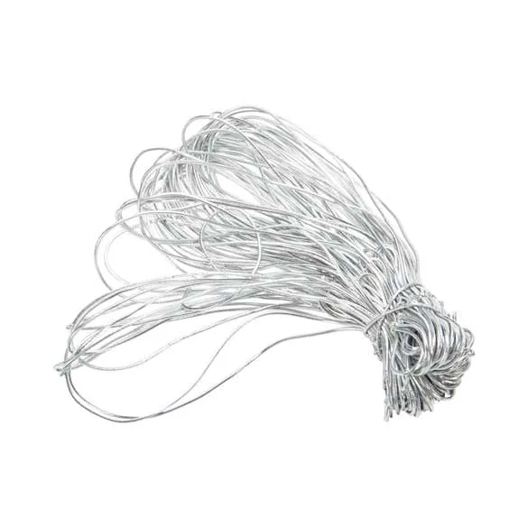 Dekogummi Metallisch Silber - 40.5cm (50 Stück) [16MS]