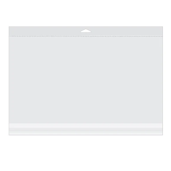Headerbeutel Transparent 42.9x24.2cm Wiederverschließbar (100 Stück) [HB16X9]