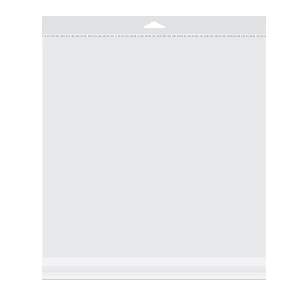 Headerbeutel Transparent 31.8x31.4cm Wiederverschließbar (100 Stück) [HB12X12]