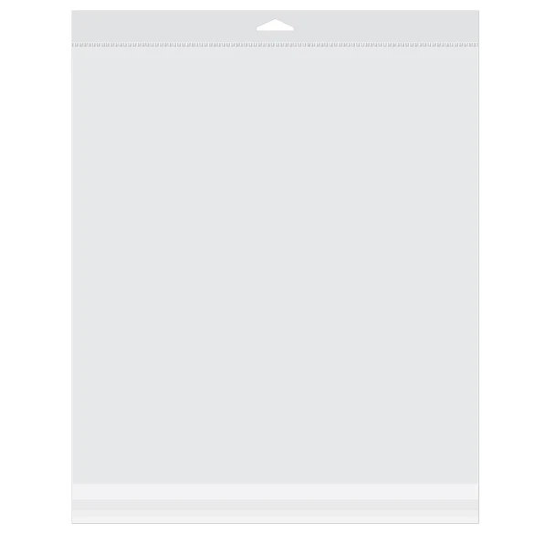 Headerbeutel Transparent 32.4x34.9cm Wiederverschließbar (100 Stück) [HB1212XL]