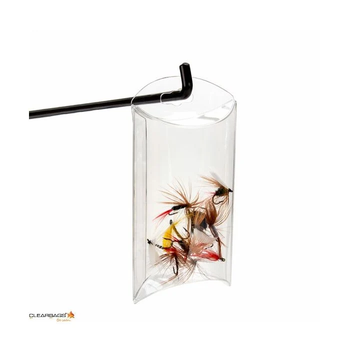 Kissenschachteln Transparent 6.4x2.2x10.2cm mit Aufhängeloch (25 Stück) [PB100]