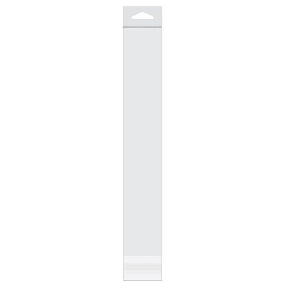 Headerbeutel Transparent 5.1x30.5cm Wiederverschließbar (100 Stück) [HB212]