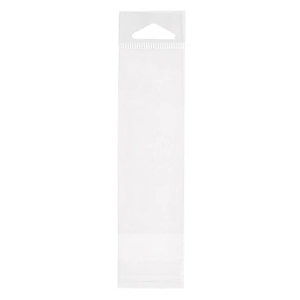 Headerbeutel Transparent 3.8x12.7cm Wiederverschließbar (100 Stück) [HB1X5]
