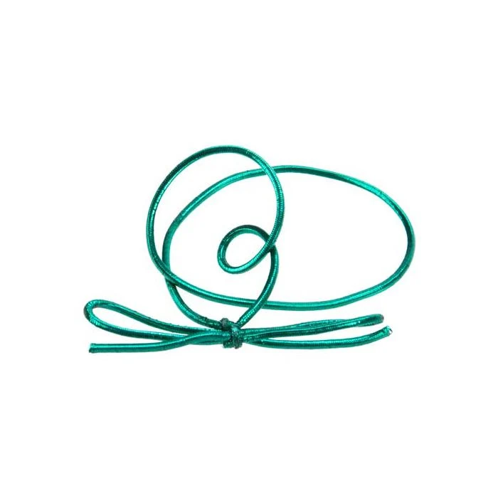 Dekogummi Metallisch Grün - 25.5cm (50 Stück) [10MGR]