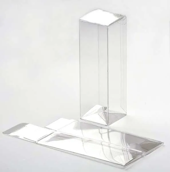 Klarsichtschachteln 4.1x4.1x12.7cm mit Automatikboden (25 Stück) [PLB34]