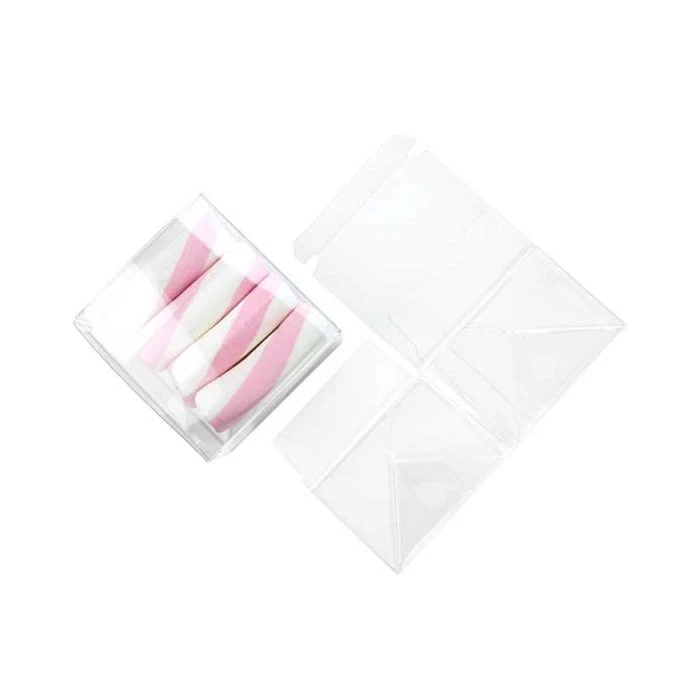 Klarsichtschachteln 8.9x8.3x6cm mit Automatikboden (25 Stück) [PLB115]
