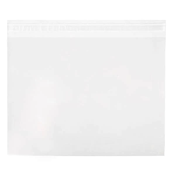 Klappenbeutel 30.5x23cm Hochtransparent (100 Stück) [B12X9]