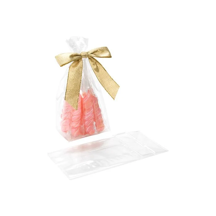 Blockbodenbeutel 7.6x2.5x16.5cm Transparent (100 Stück) [FG6]