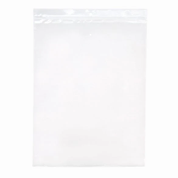 Druckverschlussbeutel mit Hangloch 23x30,5cm Kristallklar und mit Luftloch PP 50 Mikron (100 Stück) [ZR912V]