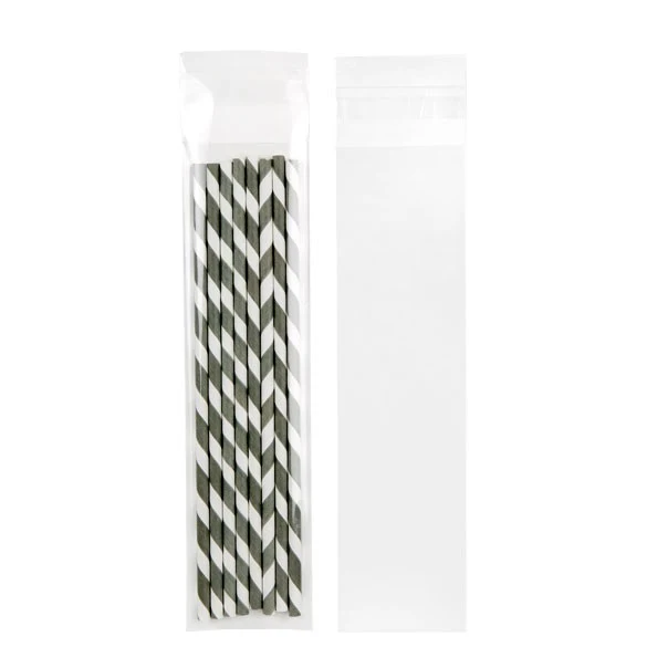 Klappenbeutel 5,7x21,6cm Hochtransparent (100 Stück) [BM5]
