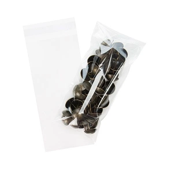 Klappenbeutel 9.6x21cm Hochtransparent (100 Stück) [B83]