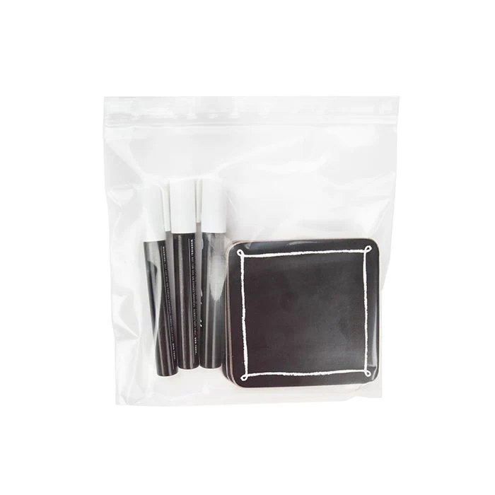 Druckverschlussbeutel 20.5x20.5cm Transparent PP 50 Mikron (100 Stück) [ZC88]