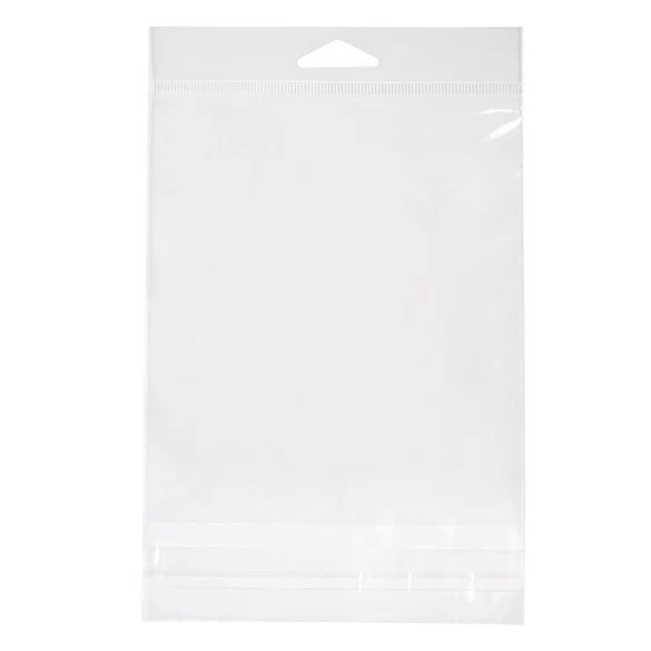 Headerbeutel Transparent 13.5x15.2cm Wiederverschließbar (100 Stück) [HB5X6]