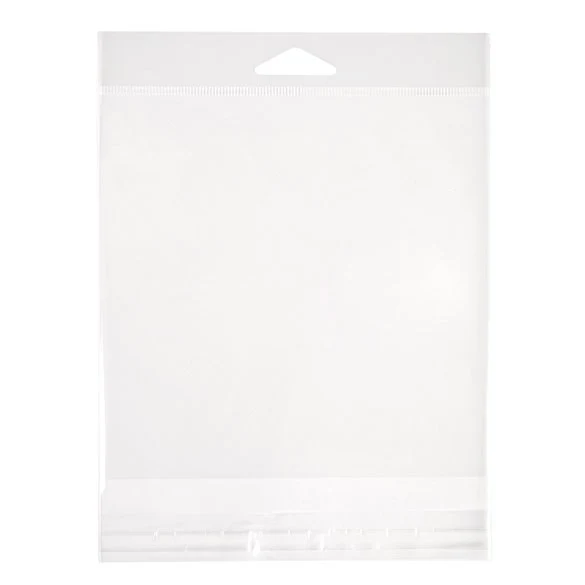 Headerbeutel Transparent 14.4x14.1cm Wiederverschließbar (100 Stück) [HB5X5M]
