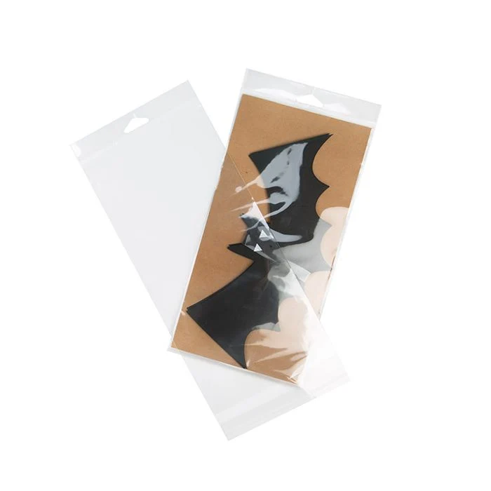 Headerbeutel Transparent 14.4x30.5cm Wiederverschließbar (100 Stück) [HB5H12]
