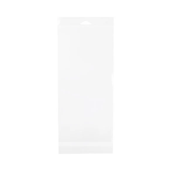 Headerbeutel Transparent 14.4x30.5cm Wiederverschließbar (100 Stück) [HB5H12]