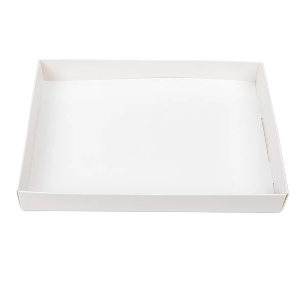 Pappschachtelböden Weiß 13.7x2.5x19.1cm (25 Stück) [WH15]