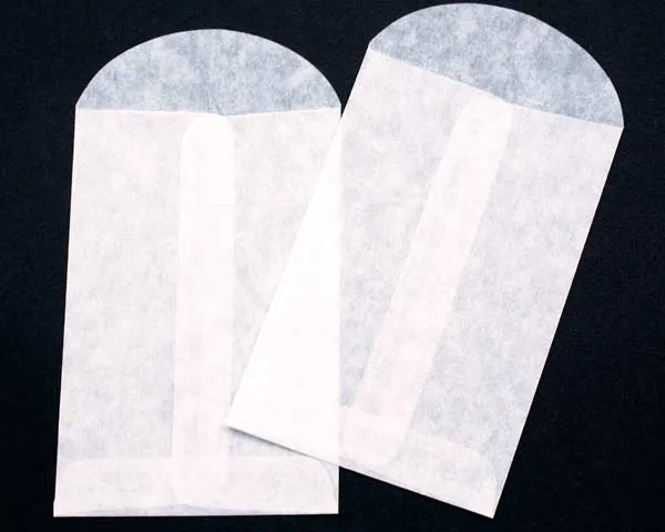 Pergaminpapier Umschläge 7,5x11,5cm (100 Stück) [G5]