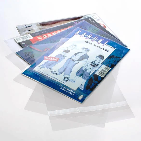 Schutzhüllen für Comics 17.6x26cm Transparent - Wiederverschließbar (100 Stück) [COMIC1NG]