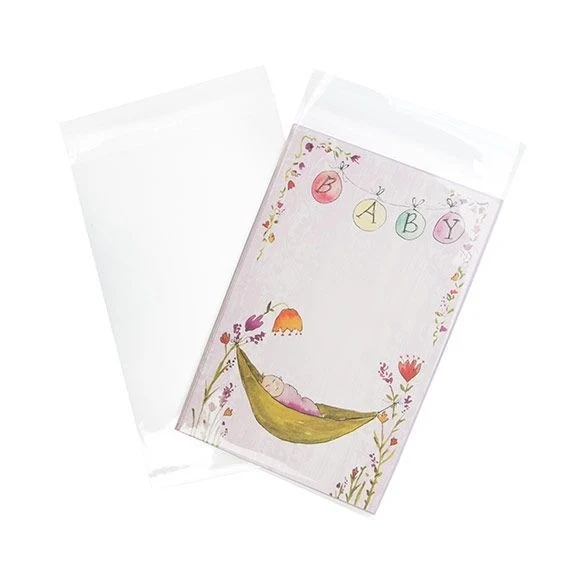 Klappenbeutel 15,1x23,5cm Hochtransparent (100 Stück) [B95]