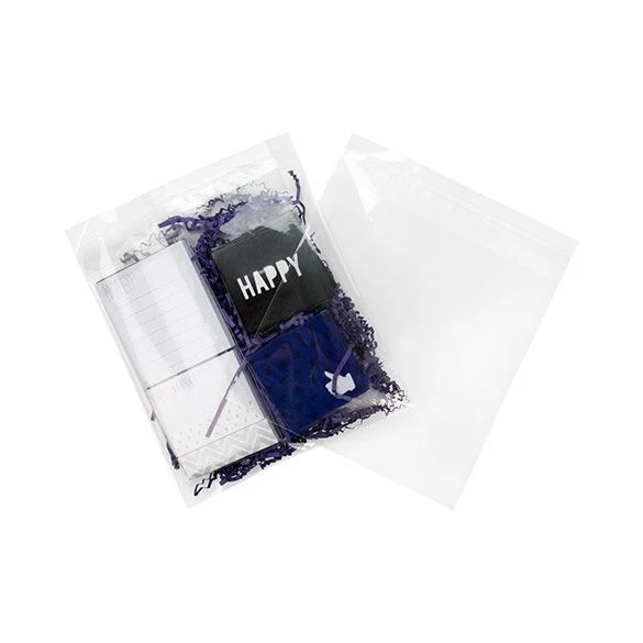 Klappenbeutel 19.5x19.2cm Hochtransparent (100 Stück) [B7X7M]