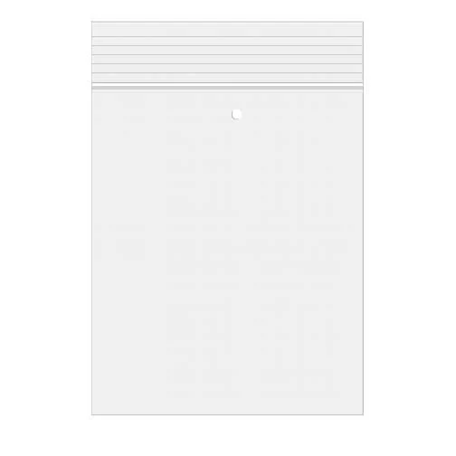 Druckverschlussbeutel mit Euroloch 10x15cm Transparent PP 50 Mikron (100 Stück) [ZC46V]