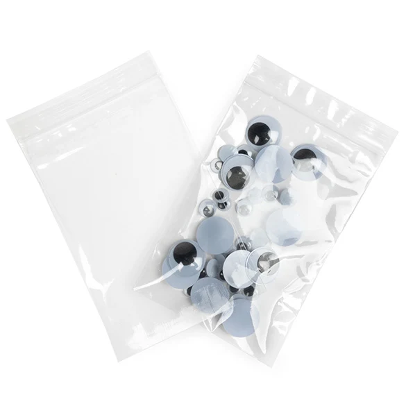 Druckverschlussbeutel 10x15cm Transparent PP 50 Mikron (100 Stück) [ZC46]