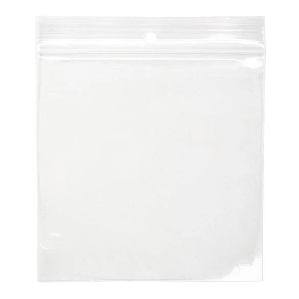 Druckverschlussbeutel mit Euroloch 10x10cm Transparent PP 50 Mikron (100 Stück) [ZR44]