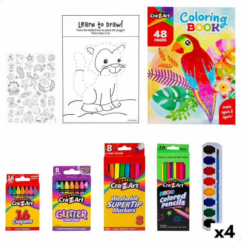 Drawing Set Cra-Z-Art (4 Units)