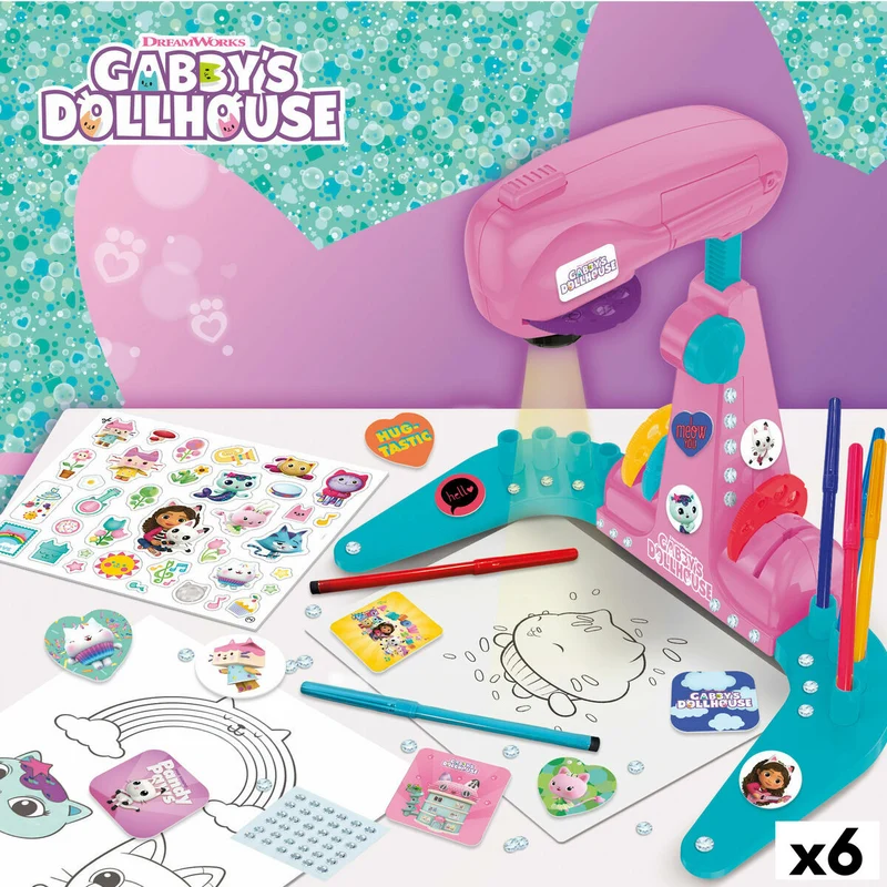 Drawing Set Gabby's Dollhouse (6 Units)