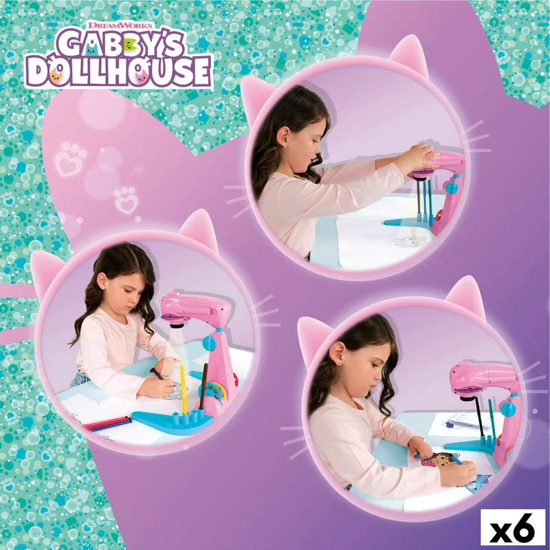 Drawing Set Gabby's Dollhouse (6 Units)