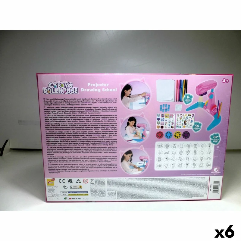 Drawing Set Gabby's Dollhouse (6 Units)