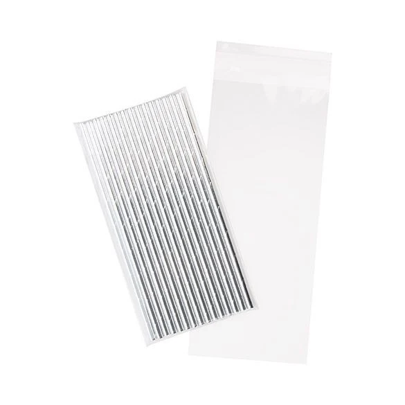 Klappenbeutel 10.5x24.2cm Hochtransparent (100 Stück) [B49S]