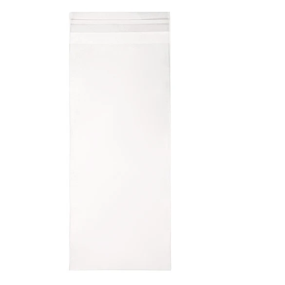 Klappenbeutel 11x24cm Hochtransparent (100 Stück) [B49]