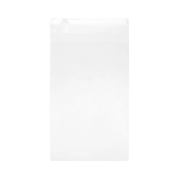 Klappenbeutel 11x17cm Hochtransparent (100 Stück) [B46T]