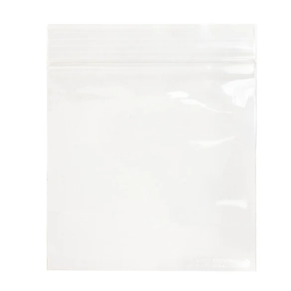 Druckverschlussbeutel 7.5x7.5cm Transparent PP 50 Mikron (100 Stück) [ZC33]