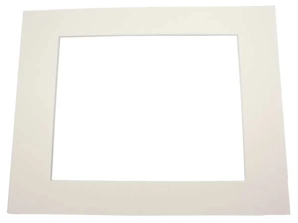 Fertig-Passepartouts 20.3x26.7cm Innenrahmen Creme - 27.9x35.6cm Außenrahmen (25 Stück) [MS30034]