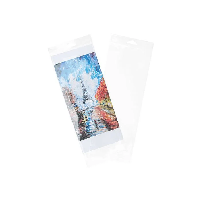 Headerbeutel Transparent 12.1x28.9cm Wiederverschließbar (100 Stück) [HB4X11]
