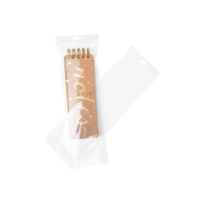Headerbeutel Transparent 11.4x30.5cm Wiederverschließbar (100 Stück) [HB4H12]