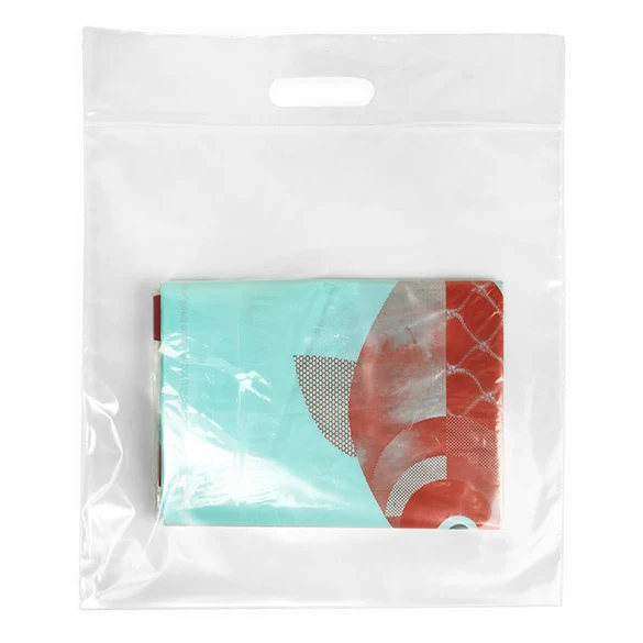 Polytragetaschen Transparent 33.6x33.6 + 6.4cm 75 Mikron mit Druckverschluss (100 Stück) [ZH13CL5]