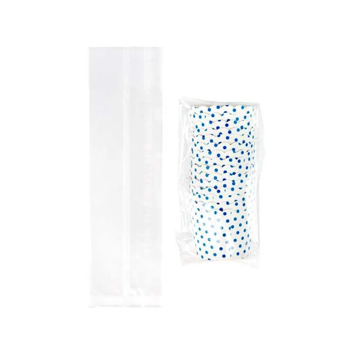Plastikbeutel 7/2x3x23cm mit Seitenfalten (100 Stück) [FDAGB2]