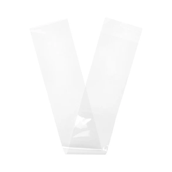 Klappenbeutel 10.8x74cm Hochtransparent (100 Stück) [B429]