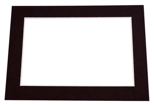 Fertig-Passepartouts 20.3x26.7cm Innenrahmen Schwarz - 27.9x35.6cm Außenrahmen (25 Stück) [MS30022]