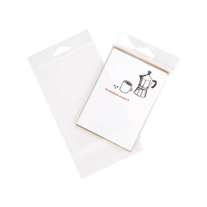 Headerbeutel Transparent 10.3x13.7cm Wiederverschließbar (100 Stück) [HB4B1]