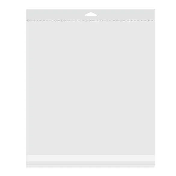 Headerbeutel Transparent 31.6x33cm zum Oben laden von Inhalten (100 Stück) [HBT1213]
