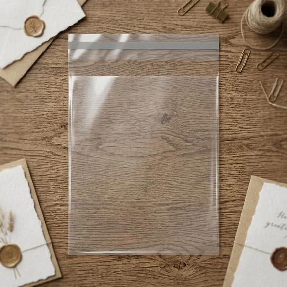 Klappenbeutel 33x34.9cm Hochtransparent (100 Stück) [B1313]
