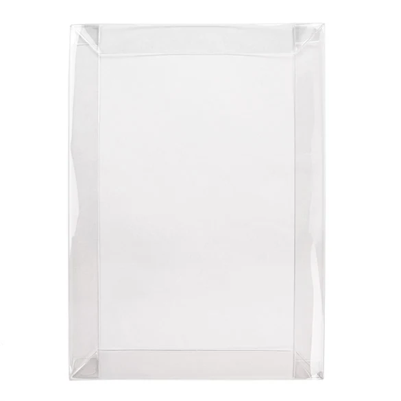 Deckel Transparent & Faltbar 13.8x1.6x19.2cm (25 Stück) [BT1]