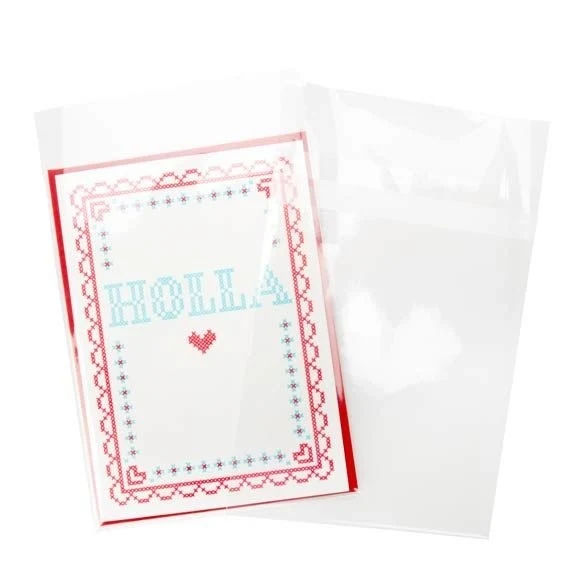 Klappenbeutel 13.8x19.1cm Hochtransparent (100 Stück) [B57PC]