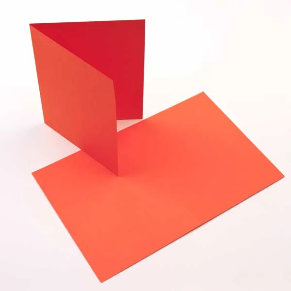 Glückwunschkarten Orange 14x10.8cm (50 Stück) [PC209]